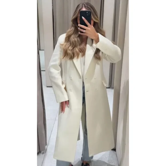 Zara Manteco Coat Wool Blend - Picture 13 of 16